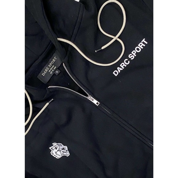 Darc Sport Men's Wolves Forever USA Code Of Honor Full Zip Hoodie Sweatshirt - Picture 3 of 3